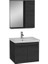 Vitra Quadrum Banyo Dolabı Seti 65 cm Siyah Meşe 65668 3