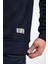 Bisiklet Yaka Lacivert Slim Fit Sweatshirt 23FWM60161 5