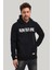 Kapüşonlu Siyah Slim Fit Hoodie 23FWM64047 5