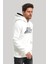 Kapüşonlu Ekru Slim Fit Hoodie 23FWM64051 4