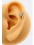 14 Ayar Altın Damla Piercing Tragus Helix 3