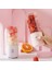 Pembe Tarzı Taşınabilir Mikser USB Elektrikli Meyve Sıkacağı El Smoothie Maker Blender Karıştırma Şarj Edilebilir Mini Mutfak Robotu Suyu Bardağı (Yurt Dışından) 3