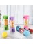 Mor Tarzı 6 Bıçak Bıçaklar 380ML El USB Sıkacağı Şişe Taşınabilir USB Elektrikli Meyve Narenciye Limon Sıkacağı Blender Sıkacağı Suyu Makinesi (Yurt Dışından) 3