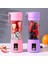 Mavi Stil Taşınabilir Mikser Çok Fonksiyonlu USB Elektrikli Blender Gıda Smoothie Maker Blender Karıştırma Şarj Edilebilir 6 Yapraklı Meyve Sıkacağı Fincan (Yurt Dışından) 3
