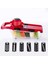 Kırmızı Stil Vegetable Cutter Kitchen Accessories Slicer Fruit Cutter Potato Peeler Carrot Cheese Grater Vegetable Slicer (Yurt Dışından) 2