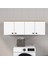 Mobilya Banyo Dolabı 4 Kapaklı Beyaz 3
