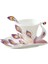 E Stili 180ML Eacock Kahve Kupaları Tabağı ve Kaşıkla 3D Yaratıcı Seramik Bardaklar Renkli Emaye Porselen Çay Su Şişesi Noel Hediyesi (Yurt Dışından) 5