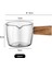 50ML Tarzı ml Mini Cam Süt Bardağı Kremalı Sürahi Cam Kahve Süt Sürahi Espresso Fincan Sirke Sos Bardağı Ahşap Saplı Cam Sos Teknesi (Yurt Dışından) 1