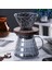 A1 300ML Stili Kaplama Dumanlı Gri Cam Cezve Seti Bulut Pot V60 Kahve Huni Filtre Fincan Kahve Kağıdı ile Çok Parçalı Set Damla Şişe Seti (Yurt Dışından) 2