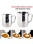 Single Black Mat Style ml Espresso Kahve Çekme Çiçek Süt Kupaları Tencere Kolu Paslanmaz Çelik Kahve Çelenk Fincan Latte Sürahi Cezveler Cof Ware (Yurt Dışından) 4