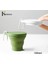 Beyaz Stil Konco 150ML Taşınabilir Katlanır Bardaklar Silikon Bpa Ücretsiz Su Bardağı Geri Çekilebilir Içme Bardağı Açık Seyahat Su Kapaklı Bardak (Yurt Dışından) 3