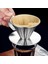 Küçük Stil Paslanmaz Çelik Kahve Damlatıcı Motor V60 Stil Kahve Damla Filtreli Fincan Kahve Filtresi Çay Cüruf Hunisi El Yumruk Çift Filtre (Yurt Dışından) 5