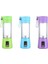 Yeşil Stil Blender Mikser Meyve Sıkacağı Blender Meyve Suyu Üreticisi 2 Bıçaklı Taşınabilir Blend USB Şarj Edilebilir Mini Meyve Suyu Makinesi Smoothie Maker (Yurt Dışından) 4