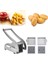 Gümüş Tarzı 4 Bıçak Paslanmaz Çelik Ev Patates Kızartması Patates Cipsi Şerit Dilimleme Kesici Doğrayıcı Cips Makinesi Yapma Aracı Patates Kesim Kızartması (Yurt Dışından) 4
