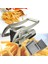 Paslanmaz Çelik Patates Cipsi Yapma Makinesi Patates Kızartması Patates Doğrama Makinesi Kesme Makinesi 2 Bıçak Farklı Delikler (Yurt Dışından) 1
