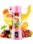 Mor Tarzı Taşınabilir Içecek Sıkacağı Makinesi Ev USB Şarj Edilebilir 4 Bıçaklı Elektrikli Meyve Sıkacağı Suyu Blender (Yurt Dışından) 3