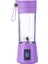 Mor Tarzı 6 Bıçaklı Mini USB Taşınabilir Şarj Edilebilir Mini Elektrikli Meyve Sıkacağı Şişe Meyve Mikseri Manuel Mutfak Robotları (Yurt Dışından) 1