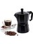 150ML 3 Bardak Siyah Stil Italyan Tarzı Alüminyum Cezve Mocha Kahve Makinesi Dayanıklı Sekizgen Pot Kahve Fincanı Cafeteira Expresso Percolator Pot (Yurt Dışından) 2
