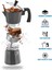 150ML 3 Bardak Siyah Stil Italyan Tarzı Alüminyum Cezve Mocha Kahve Makinesi Dayanıklı Sekizgen Pot Kahve Fincanı Cafeteira Expresso Percolator Pot (Yurt Dışından) 5