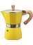 Sarı Stil Alüminyum Italyan Moka Espresso Kahve Makinesi Filtre Soba Potu 3 Bardak (Yurt Dışından) 1