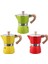 Sarı Stil Alüminyum Italyan Moka Espresso Kahve Makinesi Filtre Soba Potu 3 Bardak (Yurt Dışından) 3