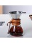 400ML Tarzı Isıya Dayanıklı 400ML Cam Cezve Paslanmaz Çelik Filtreli Damla Kahve Su Isıtıcısı Damlatıcı Kahve Makinesi Üzerine Dökün Barista Aracı (Yurt Dışından) 1