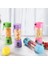 Mavi Stil 380ML Taşınabilir Şarj Edilebilir USB Elektrikli Meyve Sıkacağı Smoothie Blender Mikser 6 Bıçaklı Mutfak Eşyaları Taşınabilir Elektrikli Meyve Sıkacağı (Yurt Dışından) 4