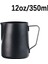 350ML-SIYAH Stil Kahve Süt Sürahi Paslanmaz Çelik Yapışmaz Süt Sürahisi Espresso Kahve Sürahi Barista Süt Köpürtücü Sürahi ml (Yurt Dışından) 1