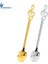 Gümüş Ayçiçeği Stili Upspirit Nota Şekli Paslanmaz Çelik Kahve Kaşığı Yaratıcı Çay Dondurma Kaşığı Altın Sofra Takımı Bar Yemek Tatlı Kaşığı (Yurt Dışından) 2