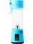 Pembe Tarzı 380ML 2 Bıçaklı Taşınabilir Elektrikli Meyve Sıkacağı Ev USB Şarj Edilebilir Smoothie Maker Karıştırıcılar Makinesi Şişe Meyve Suyu Fincan (Yurt Dışından) 5