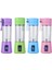 Pembe Tarzı 380ML 2 Bıçaklı USB Şarj Edilebilir Meyve Suyu Makinesi Blender Mikser Taşınabilir Meyve Sıkacağı Smoothie Maker Ev Mutfak Suyu Sıkacağı (Yurt Dışından) 2