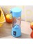 Pembe Tarzı 380ML 2 Bıçaklı USB Şarj Edilebilir Meyve Suyu Makinesi Blender Mikser Taşınabilir Meyve Sıkacağı Smoothie Maker Ev Mutfak Suyu Sıkacağı (Yurt Dışından) 4