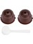 2 Adet Kahverengi Tarzı Adet Yeniden Doldurulabilir Sihirli Kahve Kapsülü Nescafe Dolce Gusto Nespresso Kahve Makinesi Makineleri Için Kapsül Tutacağı (Yurt Dışından) 1