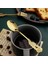 Gümüş Kaşık Stili Retro Kahve Kaşığı Yaratıcı Gül Kolu Paslanmaz Çelik Meyve Çatalı Kawaii Çay Kaşığı Tatlı Iskandinav Ev Mutfak Sofra Takımı (Yurt Dışından) 5