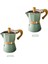 150ML Tarzı Ev Alüminyum Cezve Espresso Mocha Cezve Lake Green Cof Maker Percolator ml (Yurt Dışından) 2