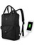 Smart Bag Post USB Şarj Girişli Laptop Bölmeli Notebook Sırt Çantası Siyah 3