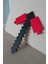 Bursa3dfilament Red Stone Pickaxe / Minecraft Kızıltaş Kazma 4