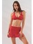 Pearl Etekli Fra Bikini Takım Üçlü Set Kırmızı 231228 1