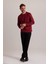 Erkek Bordo Bisiklet Yaka Pamuklu Sweatshirt 1