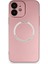 Apple iPhone 12 Kılıf Jack Magneticsafe Lens Silikon - Rose Gold 1