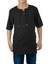 Kısa Kol Şile Bezi Zımbalı Erkek Çocuk T-Shirt Siyah 3