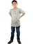 Kısa Kol Şile Bezi Zımbalı Erkek Çocuk T-Shirt Taş 4