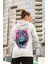 Rick And Morty Back In Time Ön Ve Sırt Baskılı Unisex Kapüşonlu Sweatshirt Hoodie 1