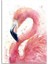 Sulu Boya Flamingo Dekoratif Kanvas Tablo 1