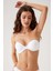 2'Li Paket Beyaz 6806 Vicenza Ekstra Push Up Dolgulu Straplez Sütyen Set 3