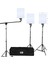 LED 528 C 3'lü Panel Set + Seyyar Yeşil Fon Perde 3x3 Metre 4