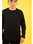 04-14 Yaş Erkek Çocuk Basic Siyah Sweat 4