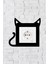 Kedi Tasarım Priz Çerçevesi (Iç Ölçü 8,4x8,4 Cm) Dekoratif Priz - Anahtar Çerçevesi 1
