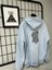 Sırt Baskılı Bebe Mavisi Kapüşonlu Unisex Sweatshirt 1
