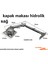 Sağ Mobilya Kapak Hidrolik Piston Metalik Renk Kapak Makası Otomatik 2